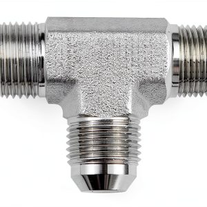 Aeroquip Tee Fitting 3/8" NPT Alloy Steel Adapter-0